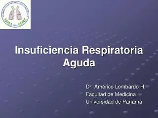 insuficiencia respiratoria aguda