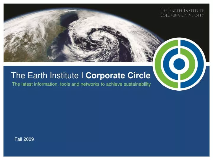the earth institute i corporate circle