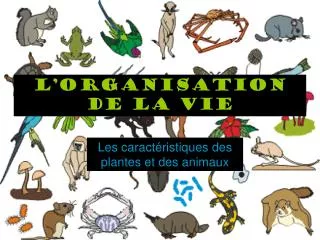 l univers vivant