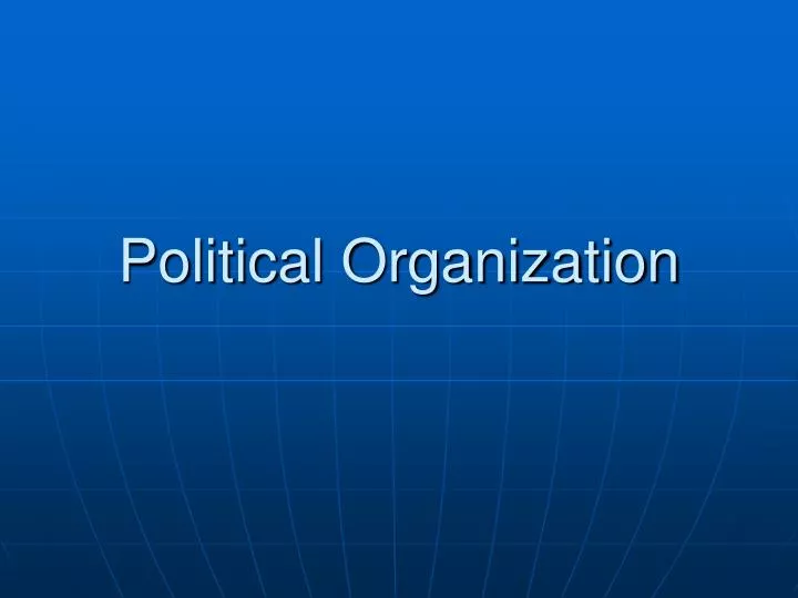 political organization