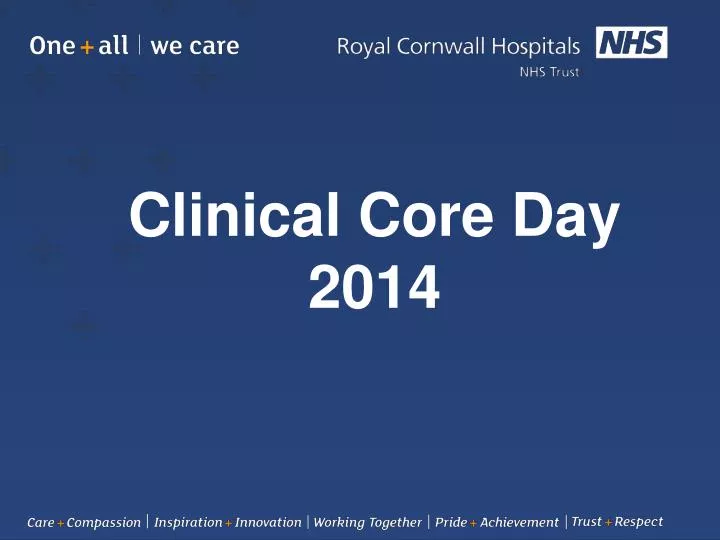 clinical core day 2014