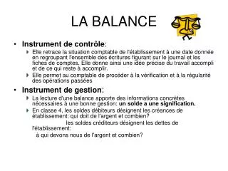 la balance
