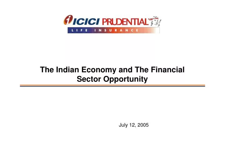 the indian economy and the financial sector opportunity