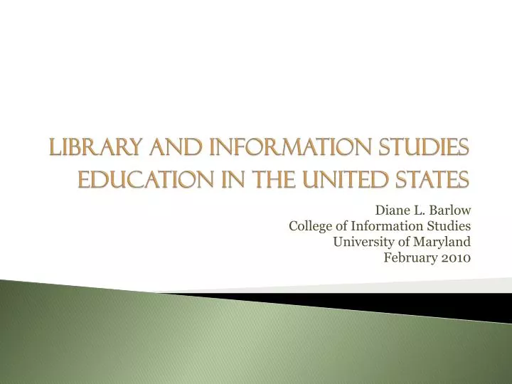 library and information studies education in the united states