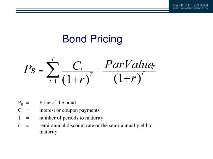 bond pricing