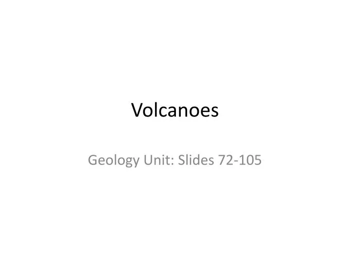 volcanoes