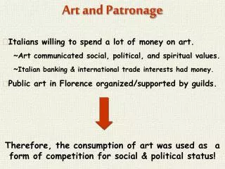 Art and Patronage