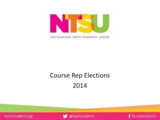 Course Rep Elections 2014