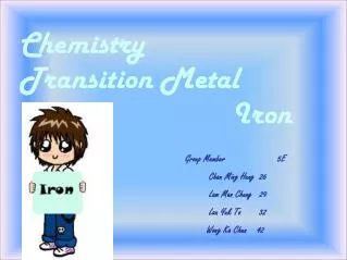 Chemistry Transition Metal Iron