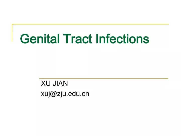 Ppt Genital Tract Infections Powerpoint Presentation Free Download Id5906513