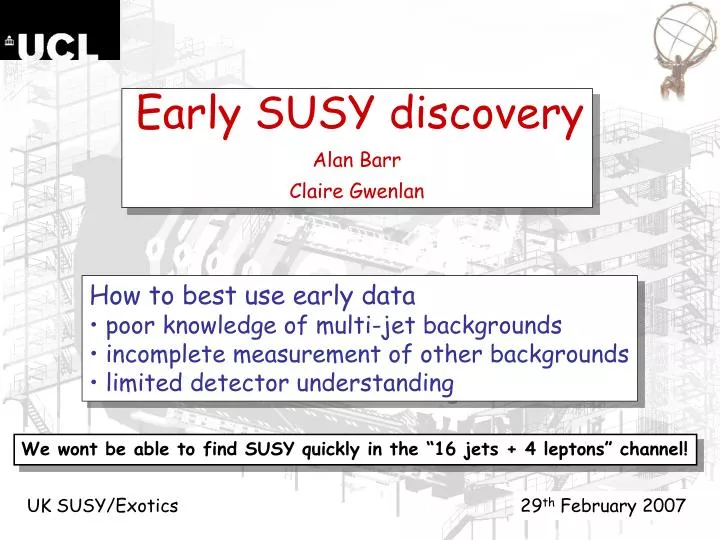 early susy discovery