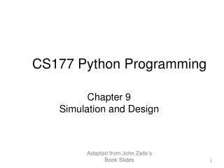 CS177 Python Programming