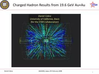 Charged Hadron Results from 19.6 GeV Au+Au
