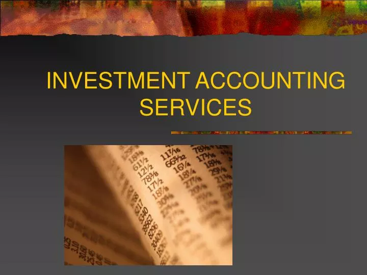 investment accounting services