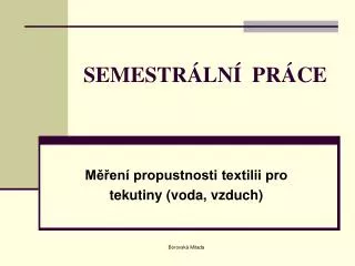 semestr ln pr ce