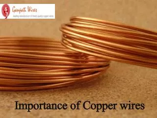 Importance of Copper wires