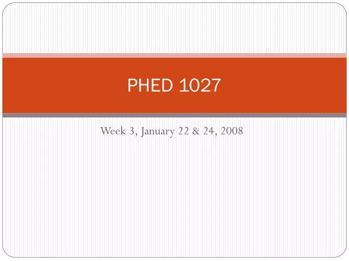 phed 1027