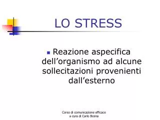 lo stress