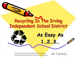 Recycling In The Irving Independent School District