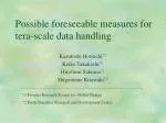 Optimizing Tera-Scale Data Handling for Global Change Prediction - slide 1