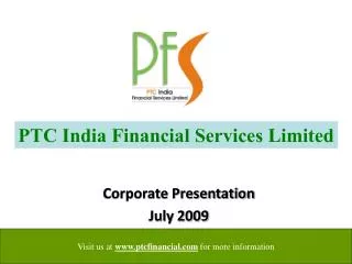 Corporate Presentation July 2009