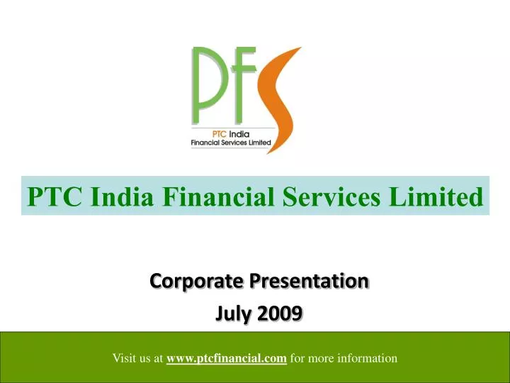 corporate presentation july 2009