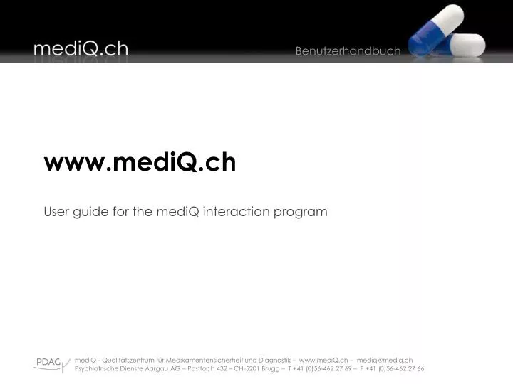 www mediq ch user guide for the mediq interaction program
