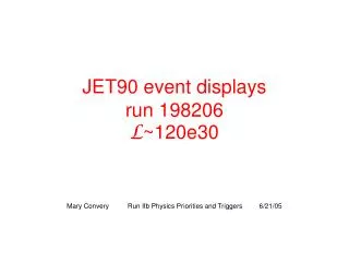 JET90 event displays run 198206 L ~120e30