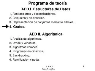 programa de teor a