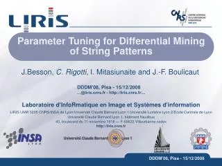 Parameter Tuning for Differential Mining of String Patterns