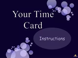 Your Time Card