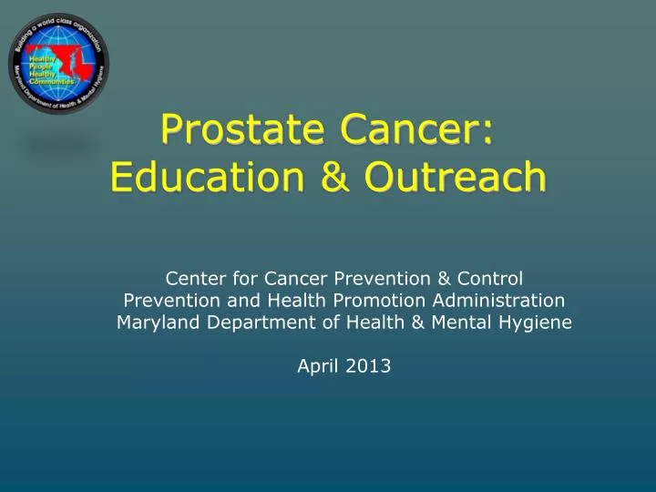 prostate cancer education outreach