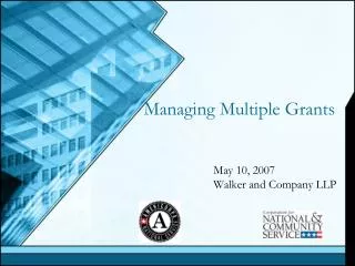 Managing Multiple Grants