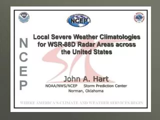 Local Severe Weather Climatologies for WSR-88D Radar Areas across the United States