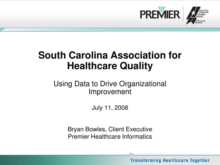 south carolina association for healthcare quality