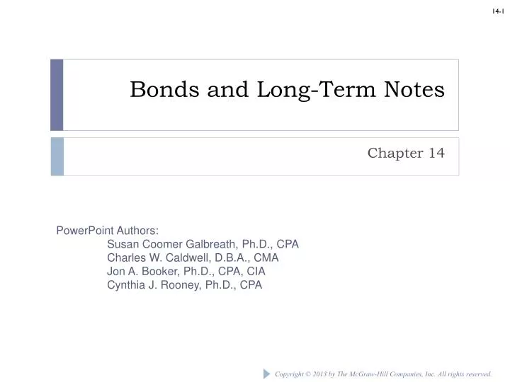 bonds and long term notes