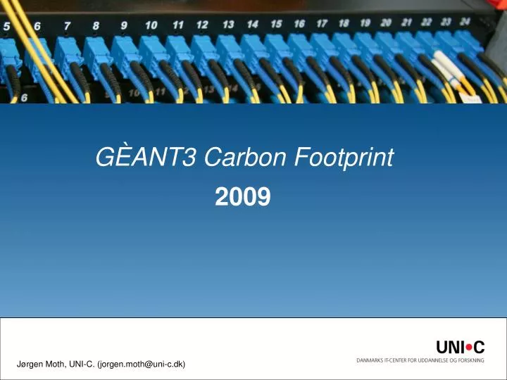 g ant3 carbon footprint 2009