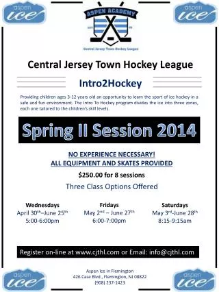 Central Jersey Town Hockey League