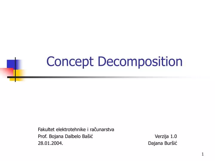 concept decomposition