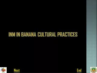 inm in banana cultural practices