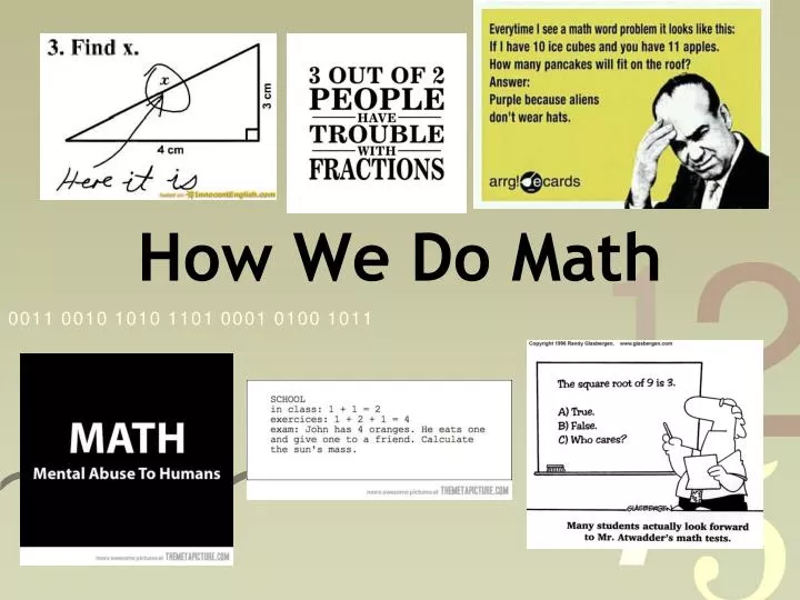 how we do math