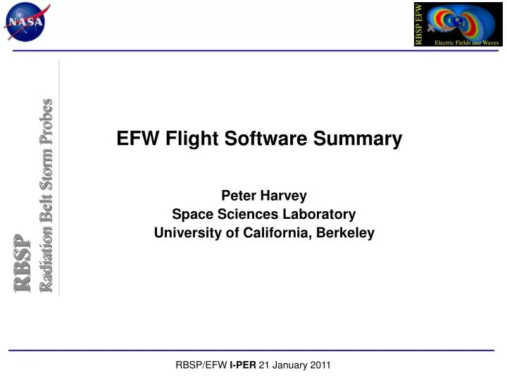 efw flight software summary