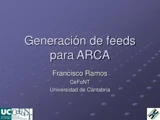generaci n de feeds para arca