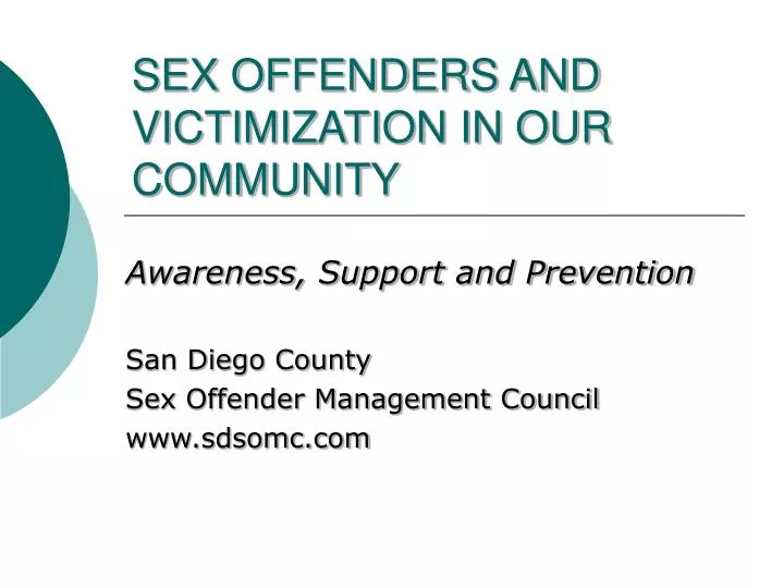 sex offenders and victimization in our community