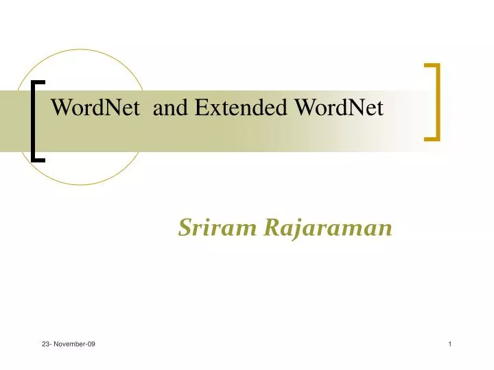 wordnet and extended wordnet