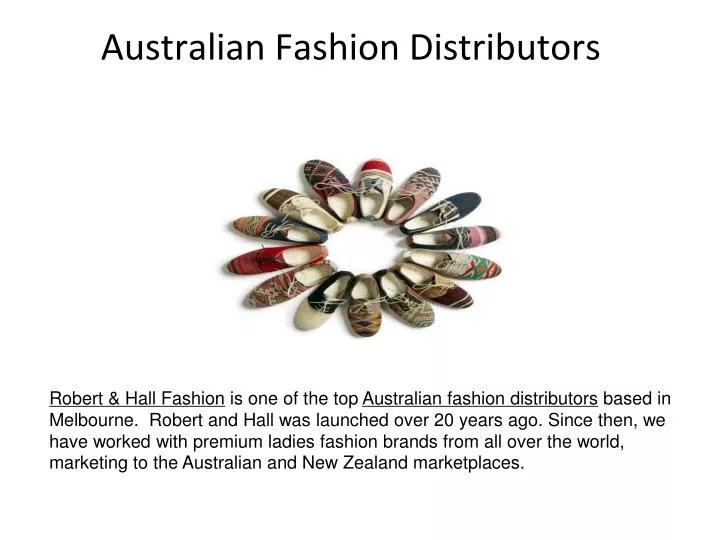 australian fashion distributors