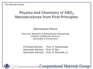 Physics and Chemistry of ABO 3 Nanostructures from First Principles