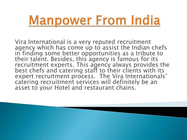 manpower from india