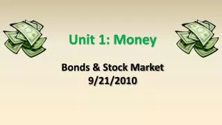 Unit 1: Money