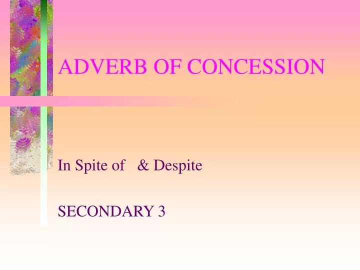 adverb of concession